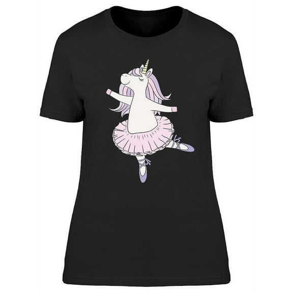 Unicorn Ballerina T-Shirt Women -Image by Shutterstock, Female Medium