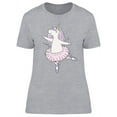 thumbnail image 1 of Unicorn Ballerina T-Shirt Women -Image by Shutterstock, Female x-Large, 1 of 2
