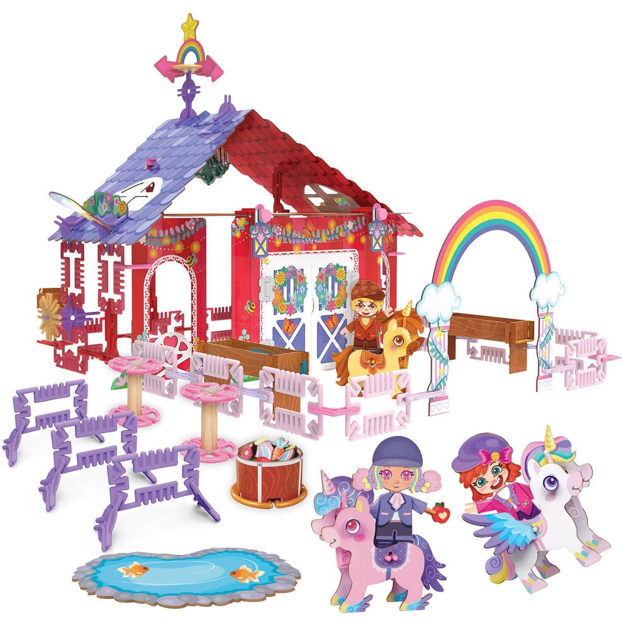 Plus-Plus Glitter Building Blocks Tube - 240 Piece Construction Toy Set In Purple & Pink 5 thumbnail image