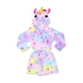 thumbnail image 1 of Unicorn Bathrobes For Baby Robe Toddler Hooded Bathrobe Sleepwear For Baby and Toddler | Unicorn Star, Size Large, 1 of 6