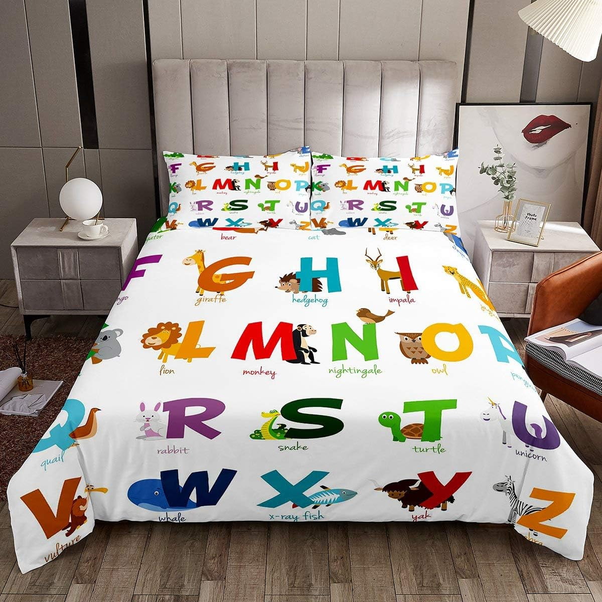 Elephant Print Comforter Set - 3D Animal Pattern Bedding For Kids Rooms, Multiple Sizes