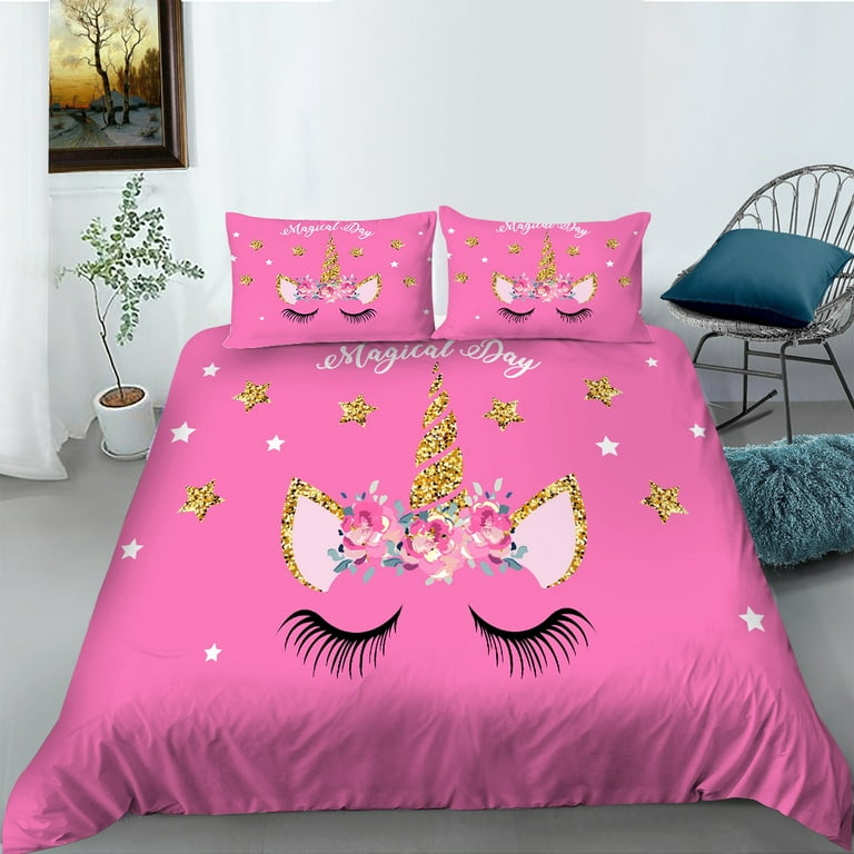 Unicorn Bedding Unicorn Comforter Set for Girls Ultra Soft and