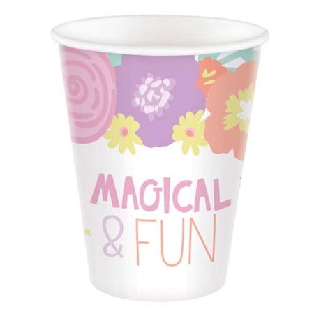 Unicorn 'Believe in Magic' 9oz Paper Cups (8ct)