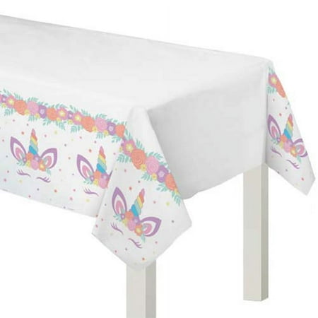 Unicorn 'Believe in Magic' Paper Table Cover (1ct)