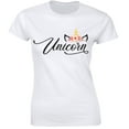 thumbnail image 1 of Unicorn Birthday Girl - Cute Fantasy Cool Rainbow Unicorn Women's Tee, 1 of 4