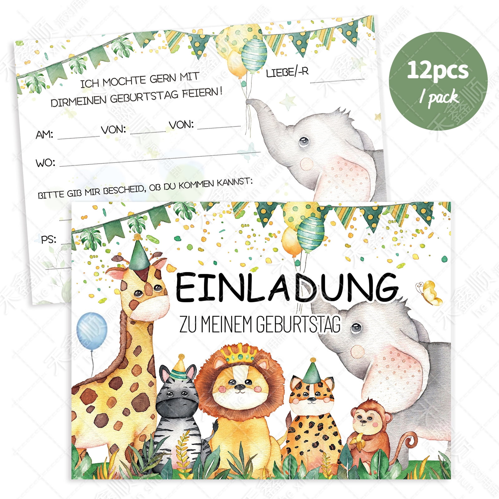 Unicorn Birthday Invitation for Girls Boys Unicorn Party Invitation ...