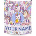 thumbnail image 1 of Unicorn Blanket Gifts, 40"x50" Cute Throw Blanket for Adults Kids, Lightweight, Plush, Soft, Cozy, Warm, Flannel Blankets for Bed Couch, 1 of 6