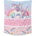 thumbnail image 1 of Unicorn Blanket for Girls, 60 x 50 Inches Girls Unicorns Gifts Toys, Pink Unicorn Princess Throw Blanket for Women, Warm Cozy Throw Blanket for Living Room, Bed, Sofa, Office, 1 of 6