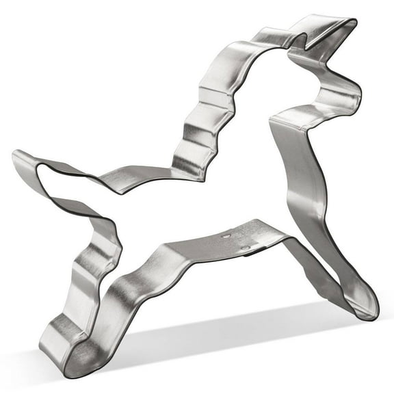 Unicorn Body Cookie Cutter 5.25 in B1556 - Foose Cookie Cutters - USA Tin Plate Steel