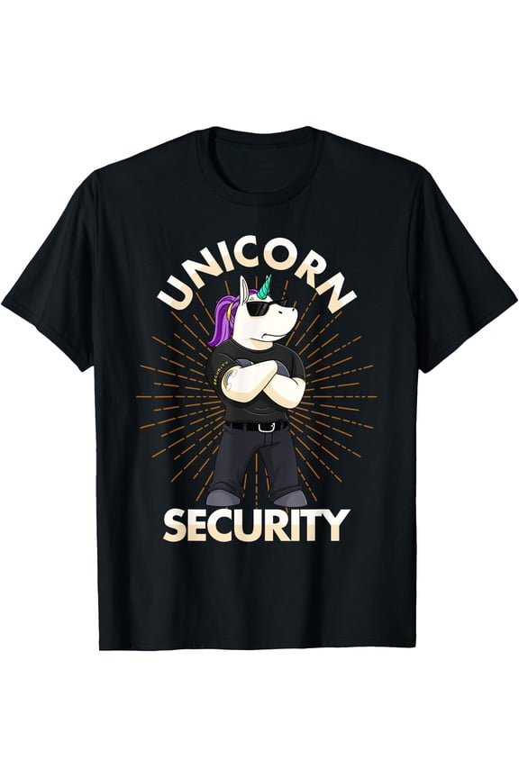 Unicorn Bodyguard Birthday Big Brother Dad Gift Father's Day Unisex T-Shirt for Men Women Kids Toddler