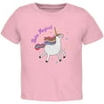thumbnail image 1 of Unicorn Born Magical Toddler T Shirt Light Pink 2T, 1 of 1