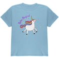 thumbnail image 1 of Unicorn Born Magical Youth T Shirt Light Blue YMD, 1 of 1