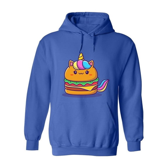 Unicorn Burger Hoodie Women -Image by Shutterstock, Female Medium