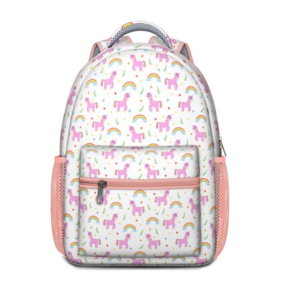 Unicorn & Butterfly Fantasy Backpack - Waterproof Ergonomic School Bag for College Students with Stylish Modern Design