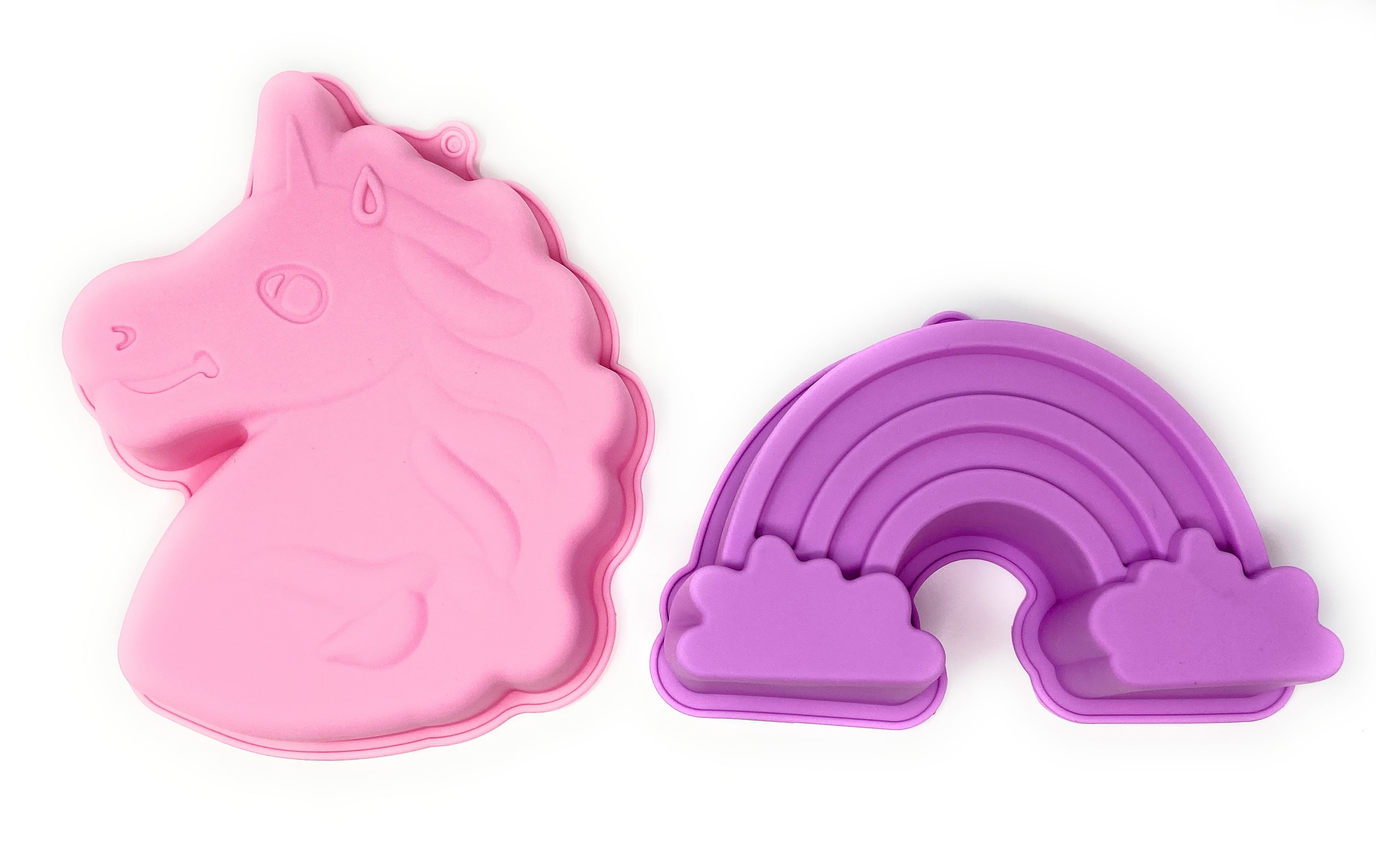 2021 New Rainbow Cake Mold 4/6/8 Inch Silicone Mousse Mold Layered