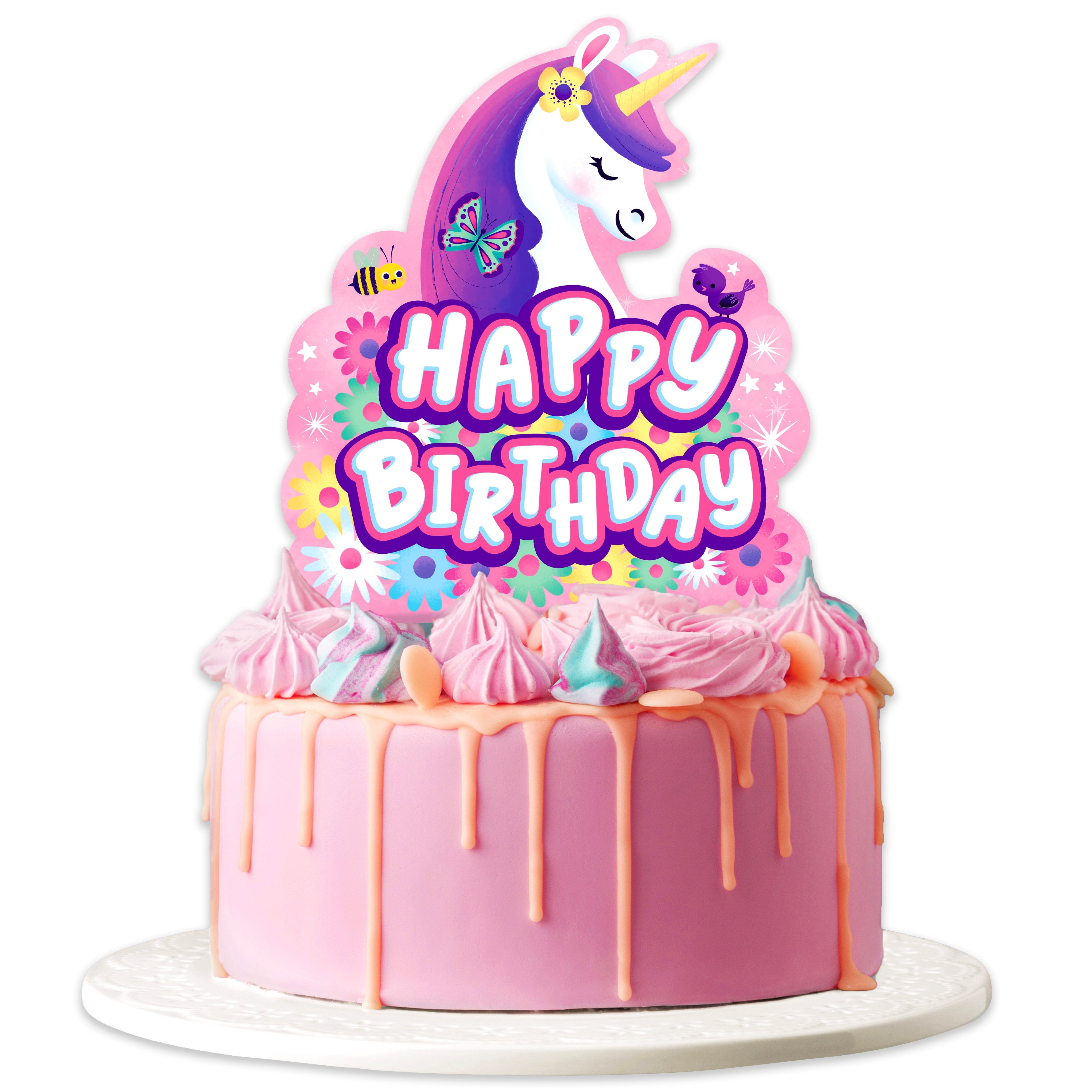 Unicorn Cake Topper Rainbow Unicorn Party Supplies