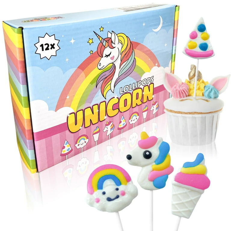 Unicorn Candy. 12 Lollipops Suckers Perfect Candy for Party Bags