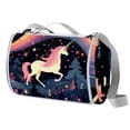 thumbnail image 1 of Unicorn Canvas Outdoor Picnic Mat - Large Size for Family Use - Durable and Easy to Clean - Ideal for Outdoor Activities and Travel - Foldable and Lightweight Design, 1 of 6