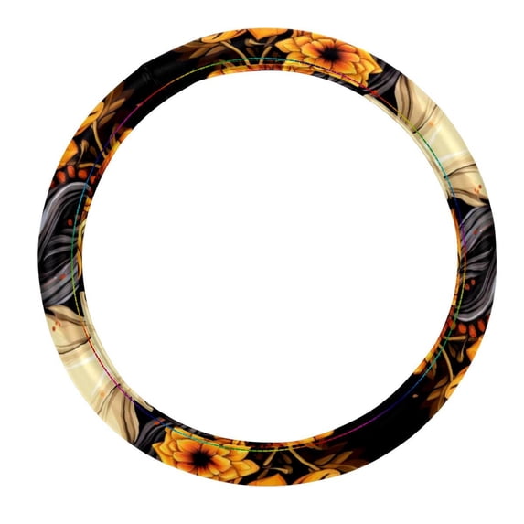 Unicorn Car Wheel Covers Steering Wheel Cover 14.5 Inch Printing PVC Leather Auto Accessories