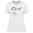 thumbnail image 1 of Unicorn Cat Big Heart T-Shirt Women -Image by Shutterstock, Female Medium, 1 of 2