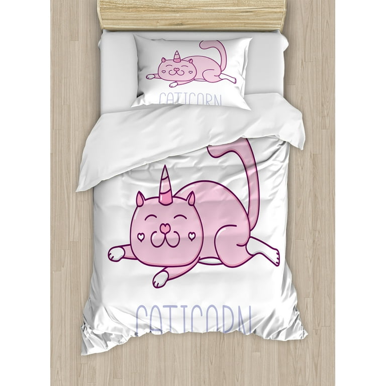 Unicorn top cat bedding