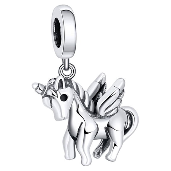Unicorn Charm European Bead Sterling Silver Ginger Lyne Collection