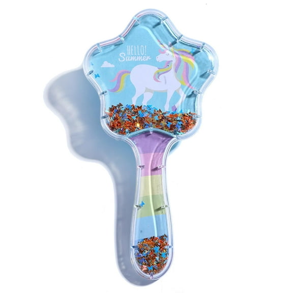 Children's Hair Comb Cute Cartoon Unicorn Sequin Comb  for  Girls Curly Straight Long or Short Hair