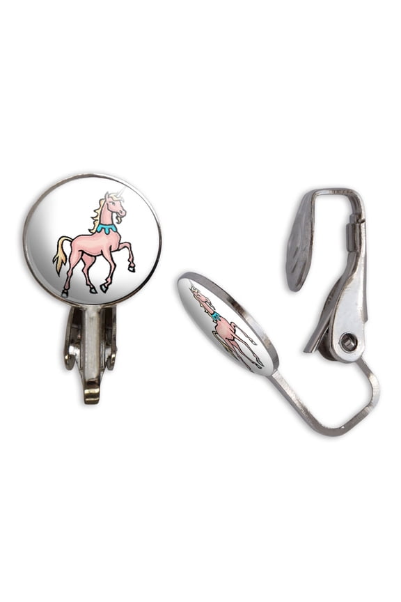 Unicorn Clip-On Stud Earrings