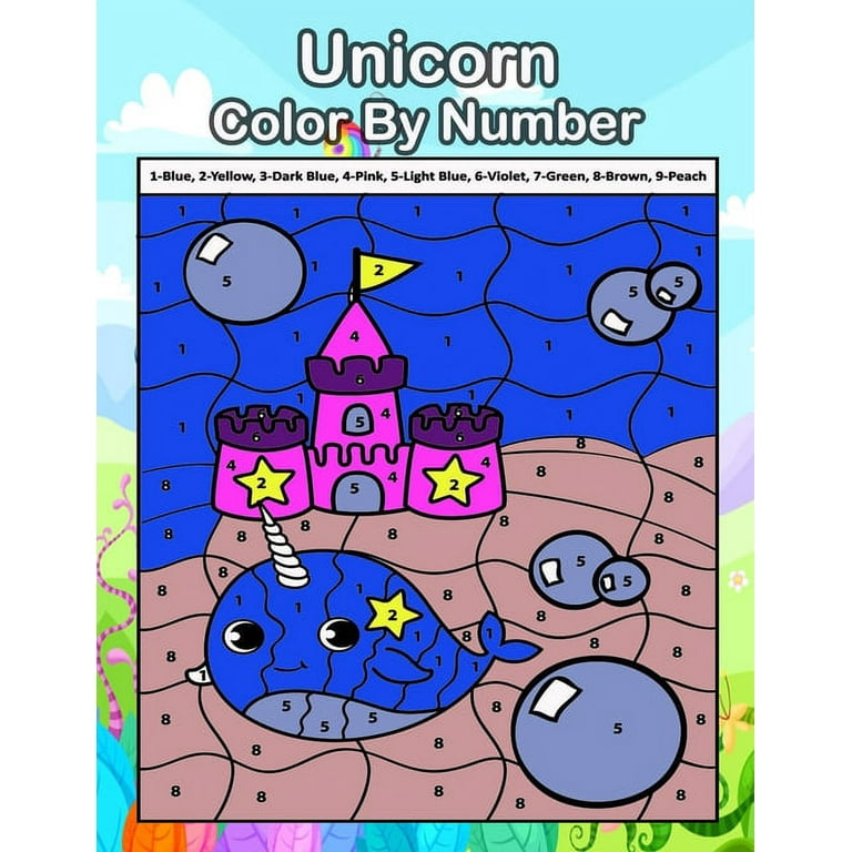 Unicorn Color by Numbers for Kids Ages 4-8: Unicorn Activity Book for Kids,  A Fun Kid Workbook Game For Learning, Coloring book (Paperback)