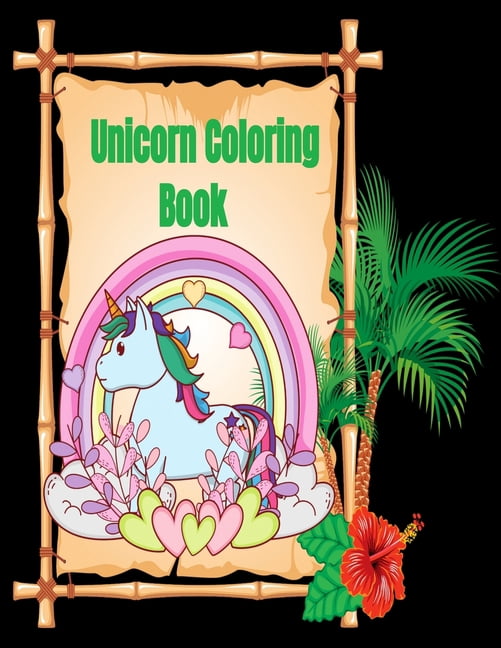 Unicorn Coloring Book: 8.5 x 11 inches 71 pages coloring book, large coloring unicorn (Paperback)