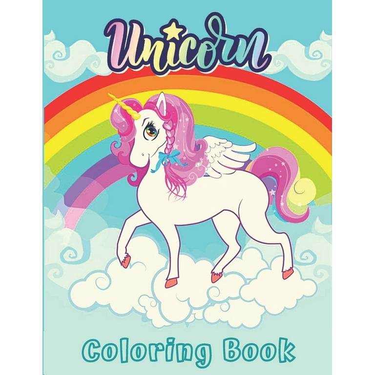 Magical Unicorn Coloring Book: For Kids Ages 8-12: A Fantasy Coloring Book  with Magical Unicorns Stencils for kids, Beautiful Flowers, and Relaxing F  (Paperback)