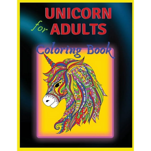Unicorn Coloring Book: For Adults, (Paperback)
