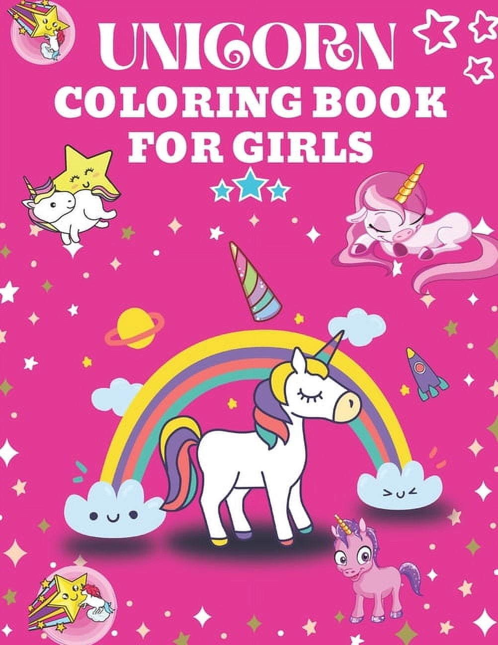 Unicorn Coloring Book For Girls: Unicorn Coloring Books For Girls 4-8 ...
