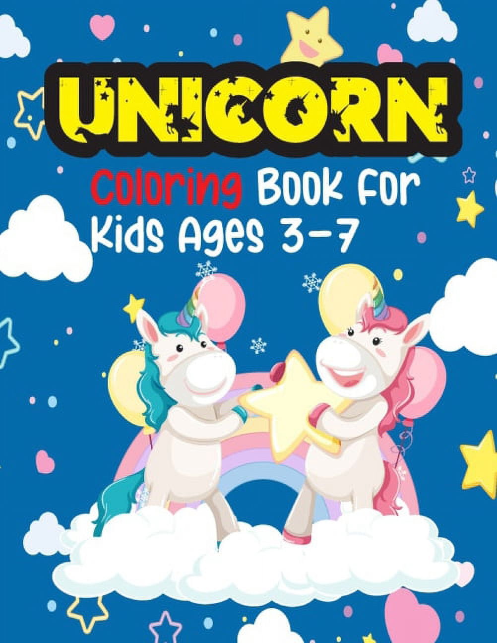 Unicorn Coloring Book For Kids Ages 3-7 : The Magical Unicorn books for kids 3 years and up boys and girls perfect unique design and illustration! Different unicorn like as Mermaid-corns, Shark-corns, Caticorns! (unicorn book for girls and boys) (Paperback)