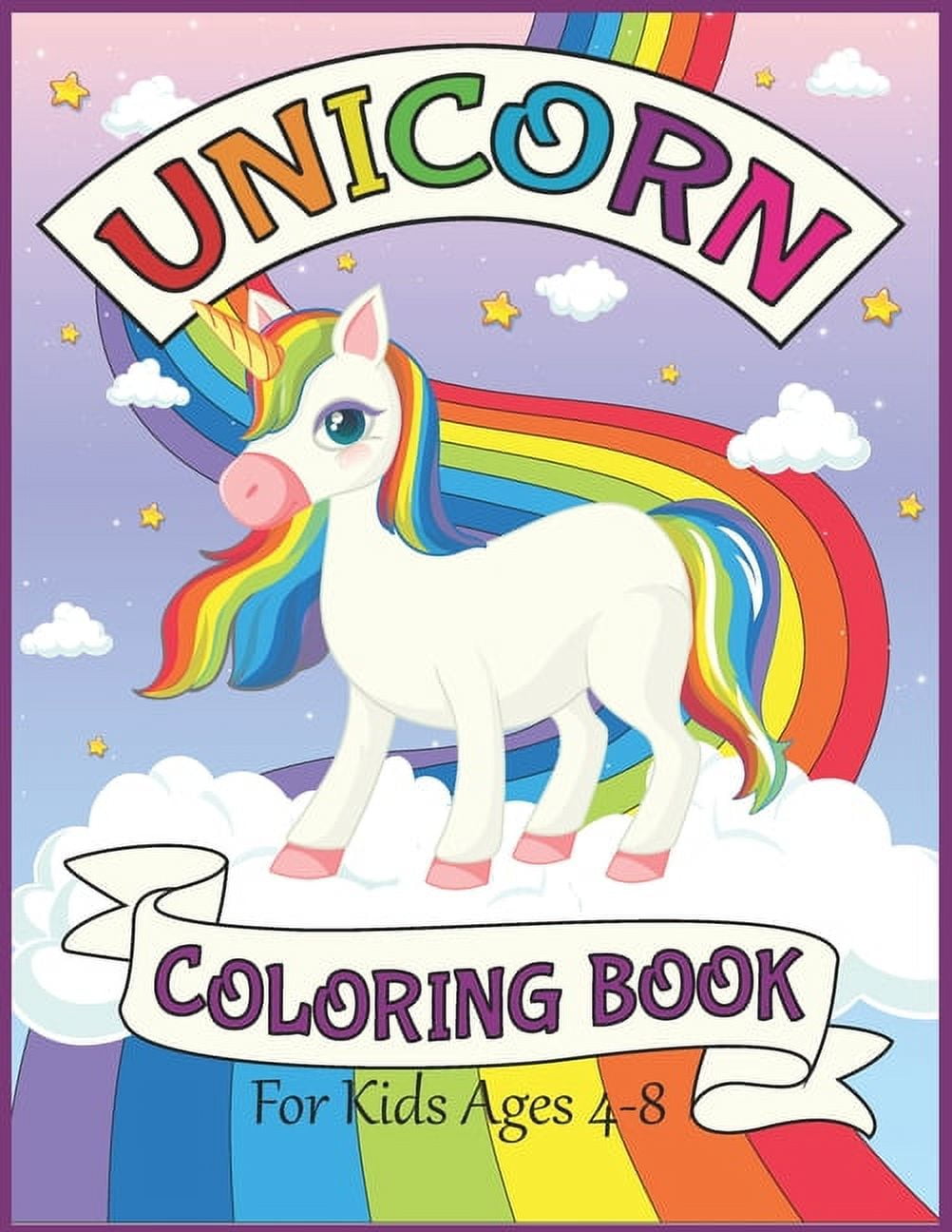 Unicorn Coloring Book For Kids Ages 4-8: Big and Jumbo Unicorns ...