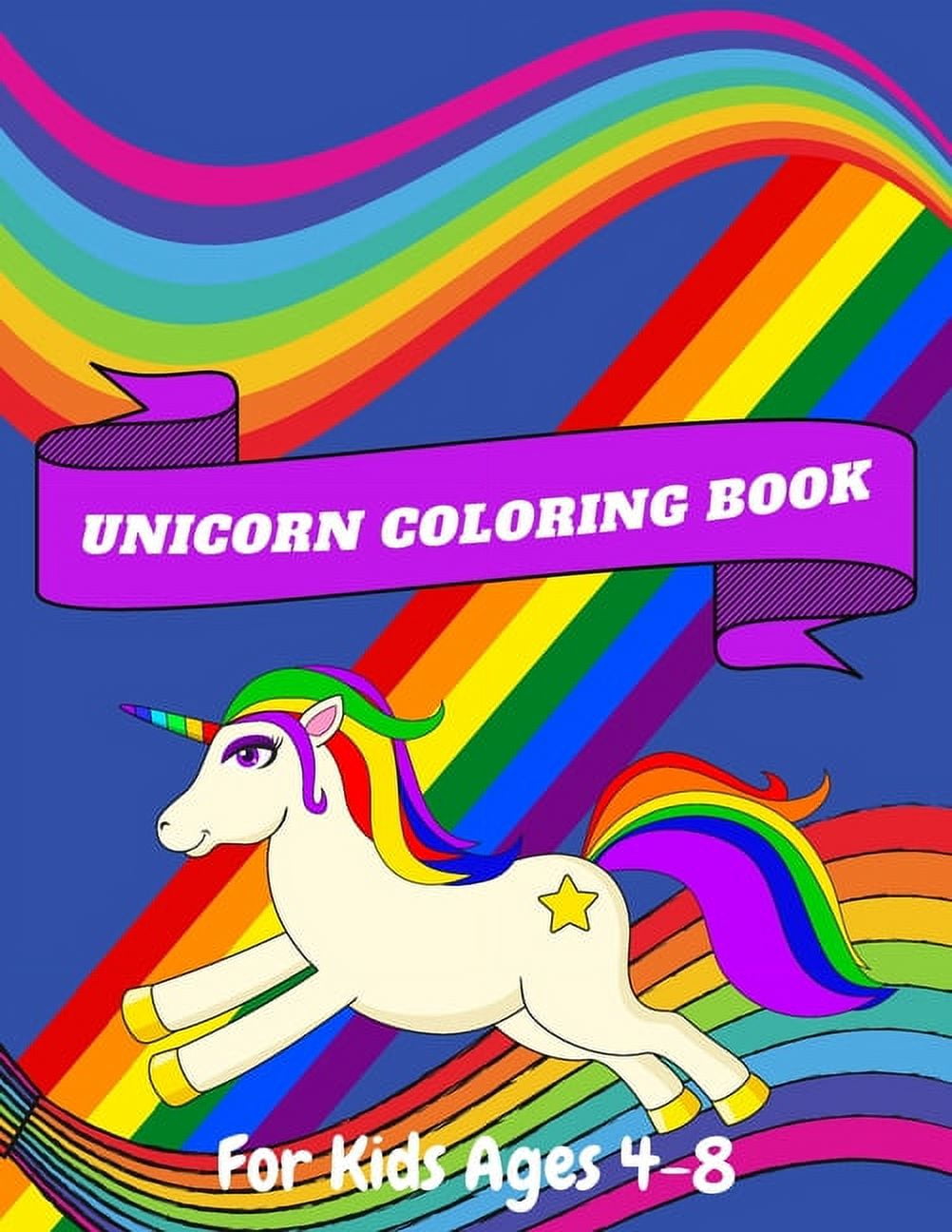 Unicorn Coloring Book: For Kids Ages 4-8 (Paperback)