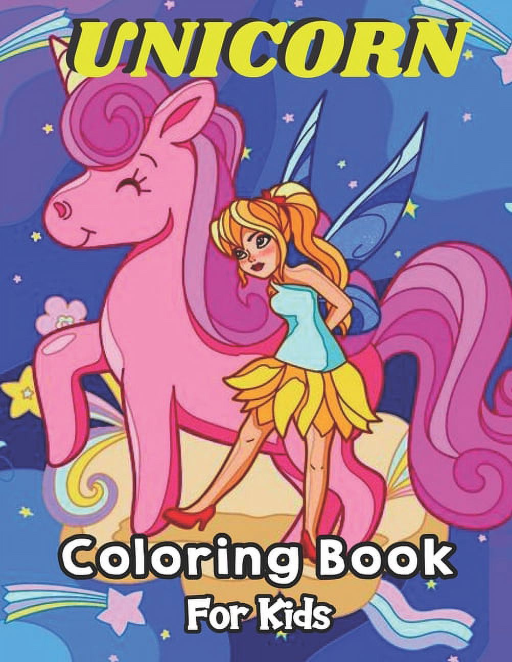 Unicorn Coloring Book For Kids: Creative 50 Unicorns Coloring Book (Paperback)