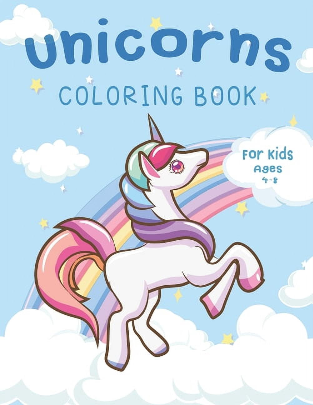 Unicorn Coloring Book For Kids Ages 4-8: High Quality Unicorn Coloring ...