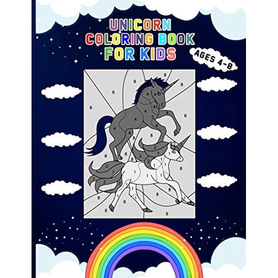 Unicorn Coloring Book for Kids Ages 4-8: Unicorn Coloring Activity Book for Girls, Boys and Toddlers Paperback 1660126657 9781660126651 Filcollections Press
