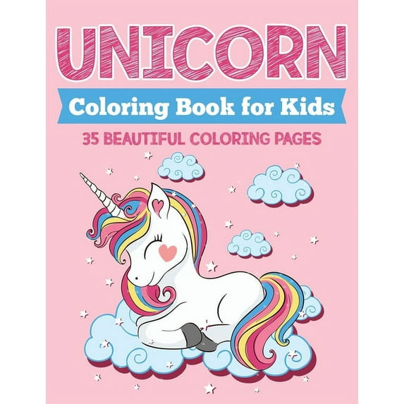 Unicorn Coloring Book for Kids: 35 Beautiful Coloring Pages