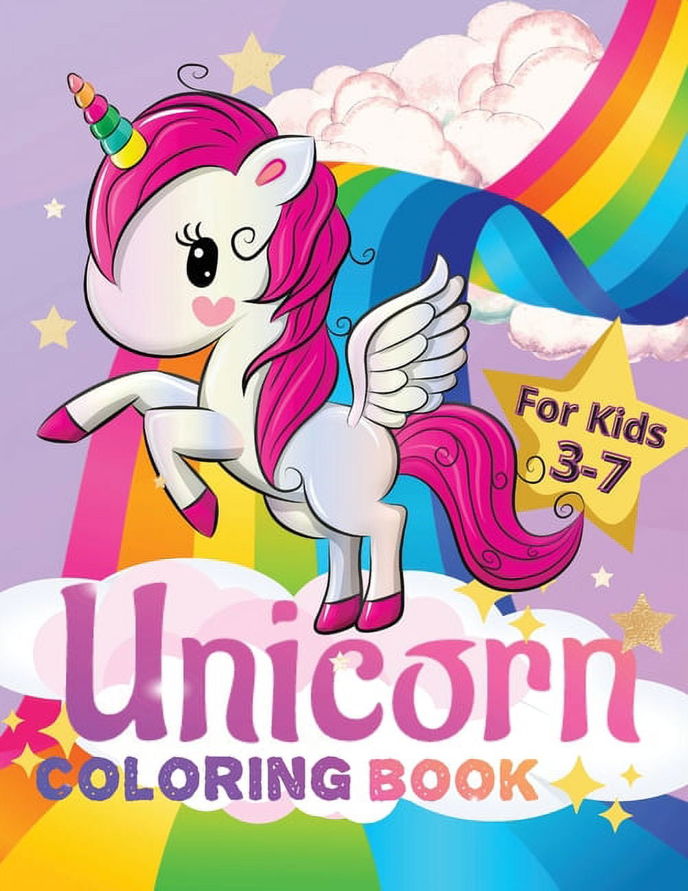 Unicorn Coloring Book for Kids Ages 3-7: Cute and Easy Unicorns to Draw ...