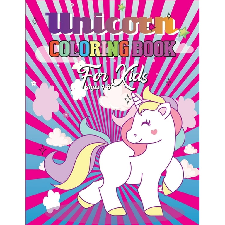 Cute Unicorn Coloring Book - Volume 1