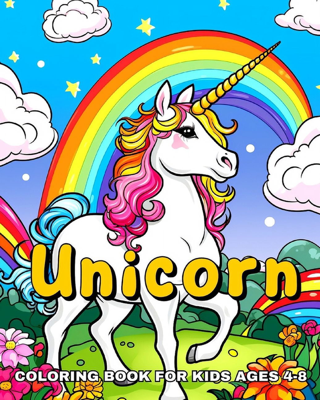 Unicorn Coloring Book for Kids Ages 4-8: Children Coloring Pages ...