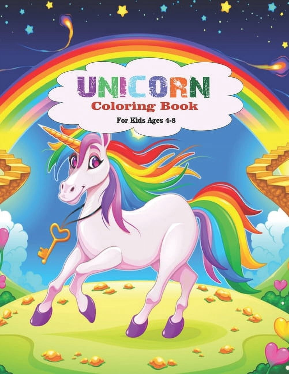 Unicorn Coloring Book for Kids Ages 4-8: Coloring Activity Book for ...