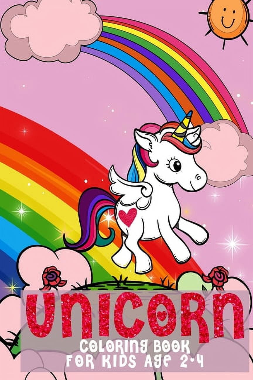 Cute Coloring Books Unicorn Coloring Book For kids Ages 2-4: Fun and ...