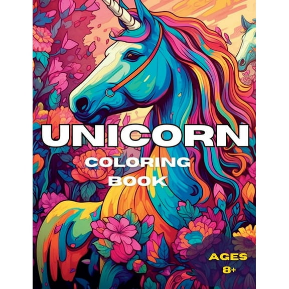 Unicorn Coloring Book: Sparkle, Shine, Enjoy, (Paperback)