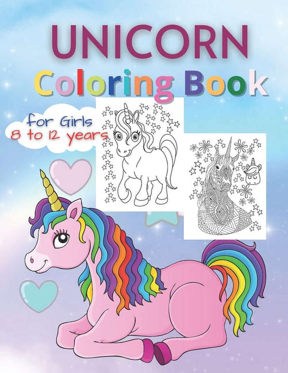 ASMAYA UNICORN PRESS Unicorn Coloring Books for Girls 8 to 12 Years: Magical Rainbow Unicorn Drawing for Coloring, (Paperback)