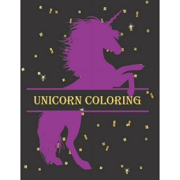 Unicorn Coloring: Journal, Drawing, Creative Writing Pages and Coloring Book- For Older Kids, Tweens or Teens (US Editio, (Paperback)