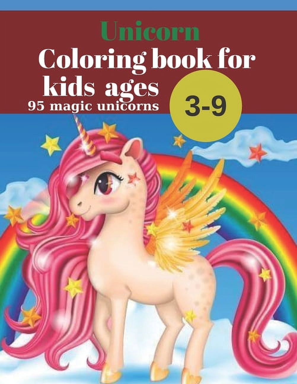 Unicorn Coloring book for kids 3-9 ages (Paperback) - Walmart.com