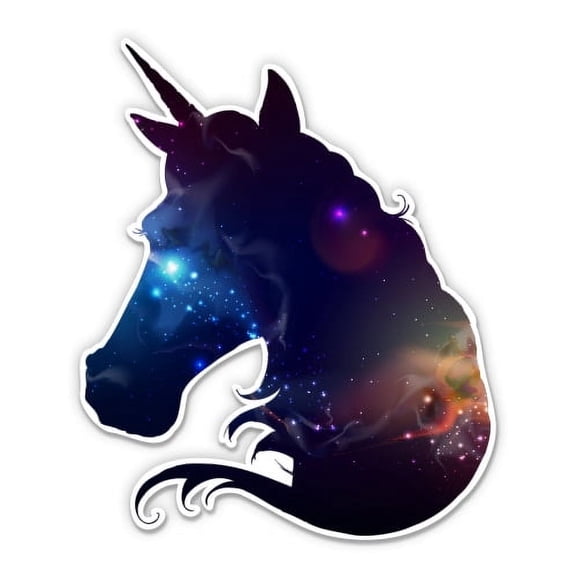 Unicorn Cosmic Galaxy - 12" Vinyl Sticker Waterproof Decal